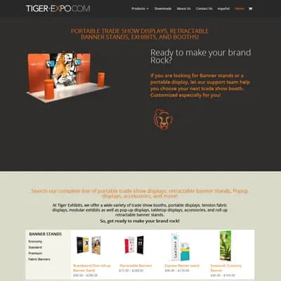 Tiger Expo. Página web